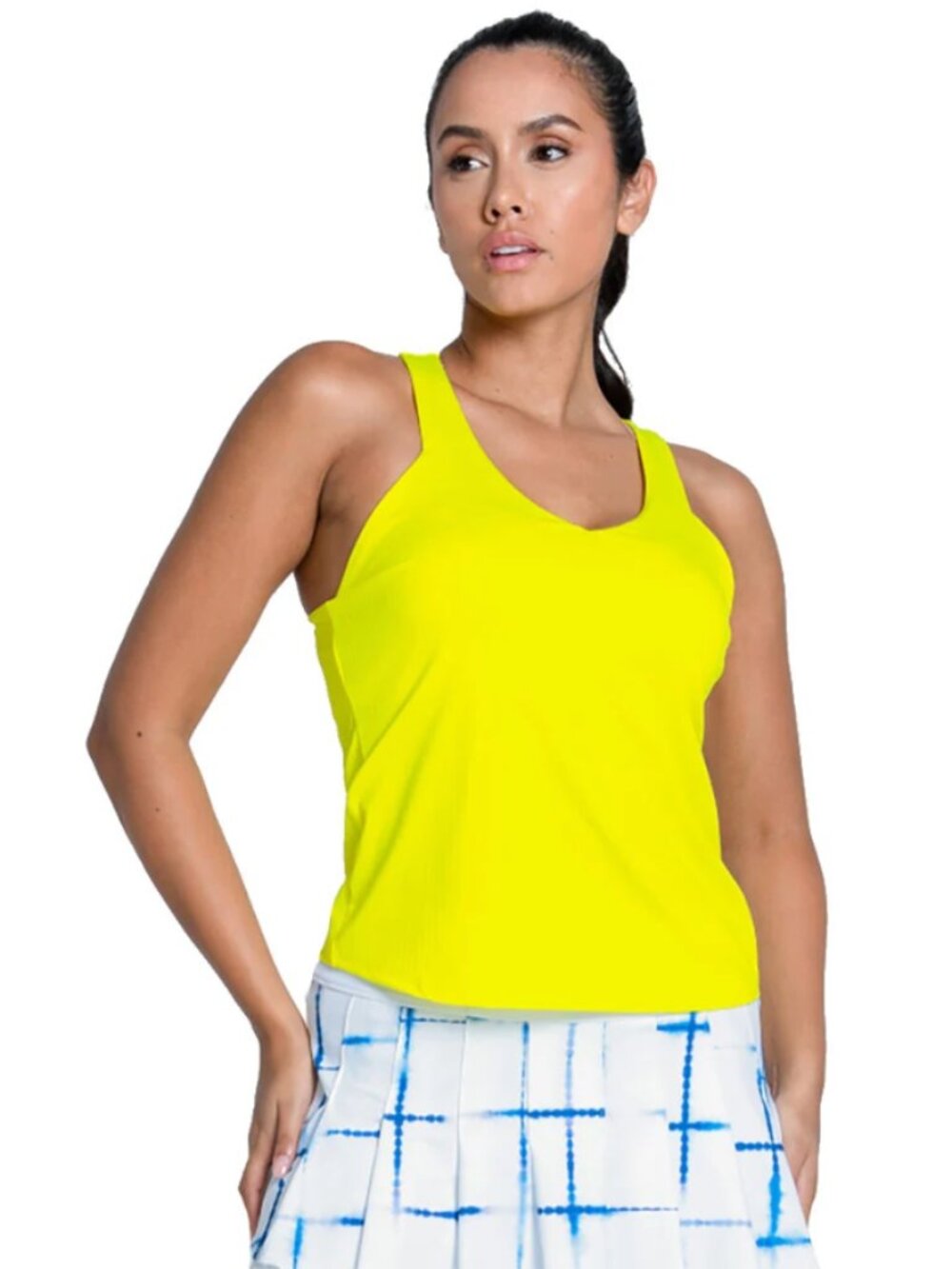 Lucky In Love Club House Womens Tennis Tank